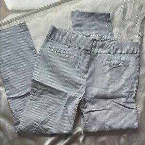 Van Heusen Striped Gray Ankle Pants